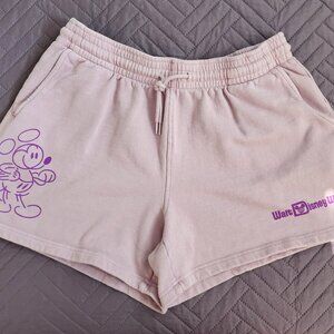 Disney Mickey Mouse Shorts Lavender Large